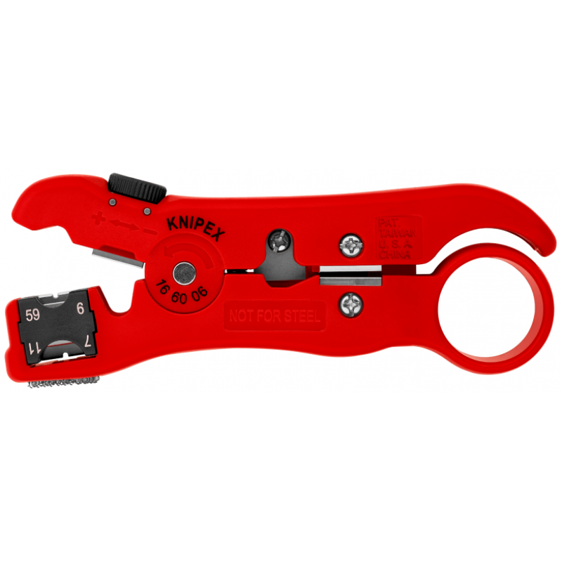Инструмент за изолация на коаксиални кабели 125mm, 16 60 06 SB, KNIPEX - Промоции Knipex
