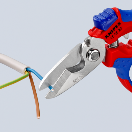 Ножица електротехническа ъглова, 160mm, 95 05 20 SB, KNIPEX
