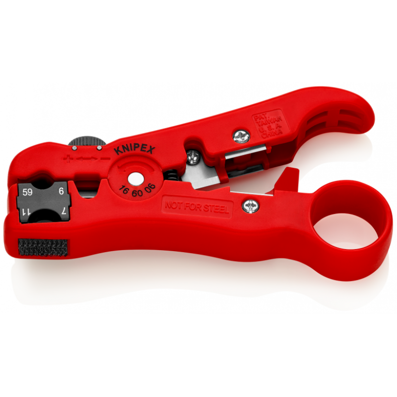 Инструмент за изолация на коаксиални кабели 125mm, 16 60 06 SB, KNIPEX - Промоции Knipex