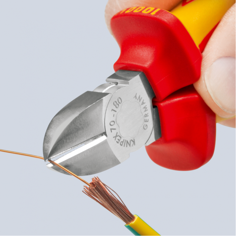 Клещи резачки странични хромирани 180mm, 70 06 180, KNIPEX - Промоции Knipex