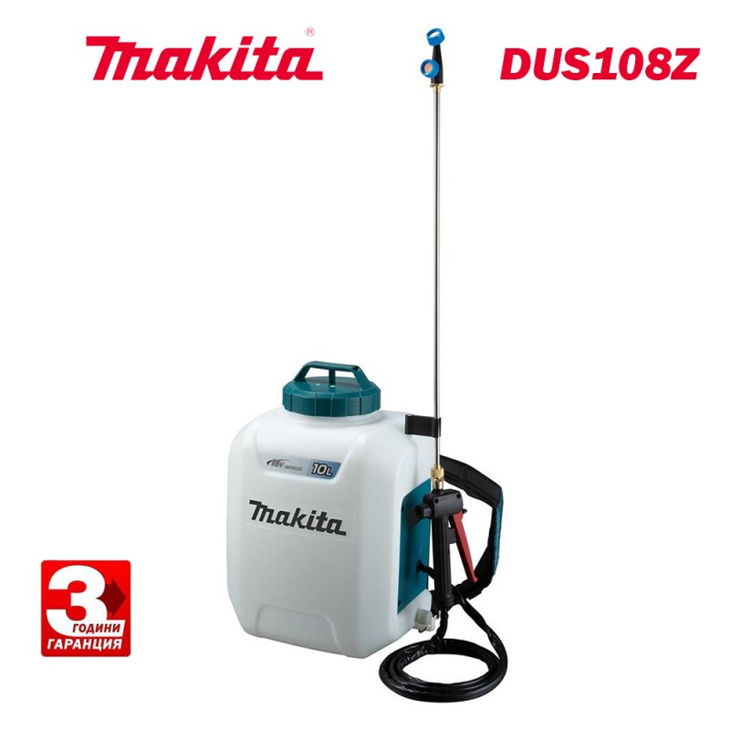 Акумулаторна пръскачка Makita DUS108Z, 18 V, 10 л, 0.5 Mpa - Пролетни промоции