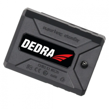 Лазерен линеен 4D нивелир Dedra MC0909, диоди Sharp, 25 м, зелен лъч, статив, 2 батерии, куфар