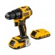 Акумулаторен винтоверт DEWALT DCD708D2T, 18V, 2.0Ah, Li-Ion, 65Nm, безчетков - Промоции Dewalt