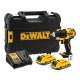 Акумулаторен винтоверт DEWALT DCD708D2T, 18V, 2.0Ah, Li-Ion, 65Nm, безчетков - Промоции Dewalt