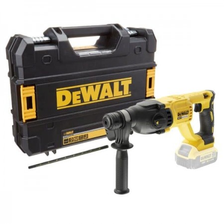 Перфоратор DeWALT акумулаторен без батерия и зарядно, SDS-plus, 18 V, 2.6 J, DCH133NT