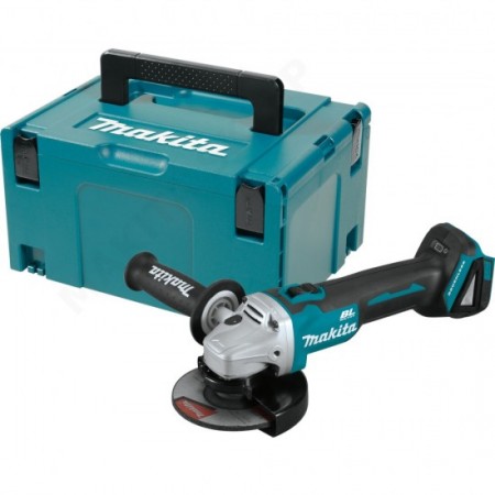 Акумулаторен ъглошлайф Makita DGA506ZJ, 18 V, 125 мм, без батерия и зарядно, с куфар
