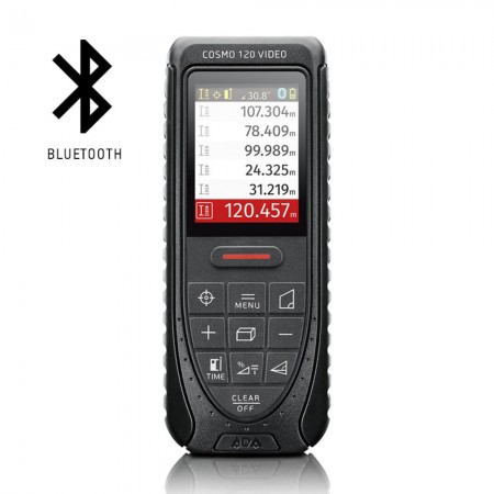 Лазерна ролетка ADA COSMO 120 VIDEO, 0.05–120 m, ±1.5 mm, Bluetooth, видео визьор, ADA COSMO 120
