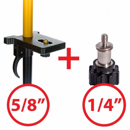 Статив с повдигаща глава ADA, до 3.6 m, 5 секции, резба 1/4" и 5/8", ADA EL S TRIPOD