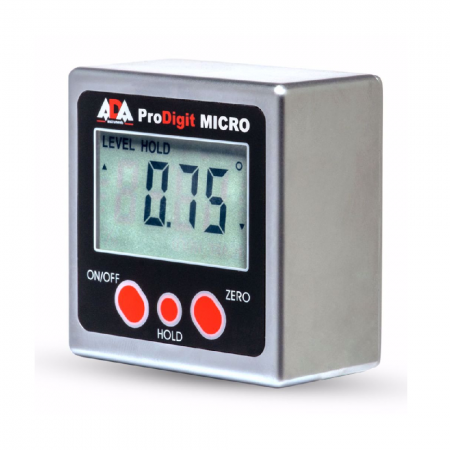 Дигитален ъгломер и нивелир ADA ProDigit MICRO, 4 × 90°, ±0.2°, магнитен, ADA PRO D MICRO