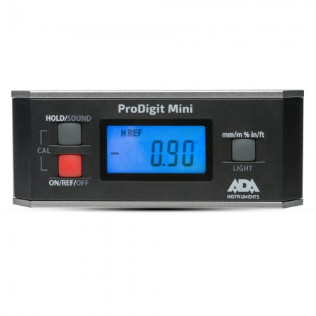 Дигитален ъгломер и нивелир ADA ProDigit Mini, 4 × 90°, ±0.15°, IP65, магнитен, ADA PRO D MINI