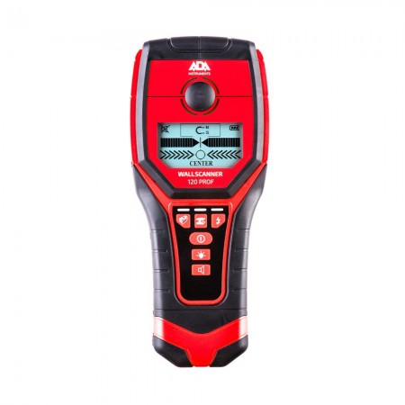 Детектор за метал, кабели и дърво ADA WALL SCAN 120, до 120 mm, ADA WALL SCAN 120