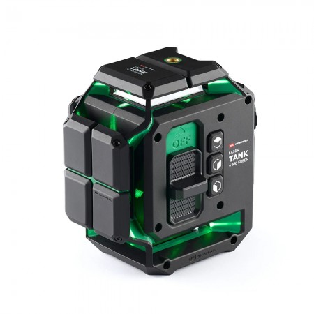 Линеен лазерен нивелир ADA LaserTANK 4-360 Ultimate Green, 4 × 360°, 40 m, до 70 m с приемник, ADA 4D LT GREEN