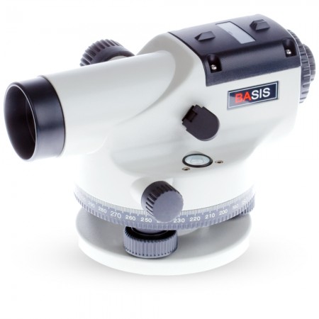 Оптичен нивелир ADA BASIS X20, 20× увеличение, обектив Ø38 mm, резба 5/8", ADA BASIS X20