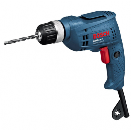 Бормашина Bosch електрическа безударна 350 W, 12.3 Nm, 0-4000 об./мин, 1.5-10 мм, GBM 6 RE