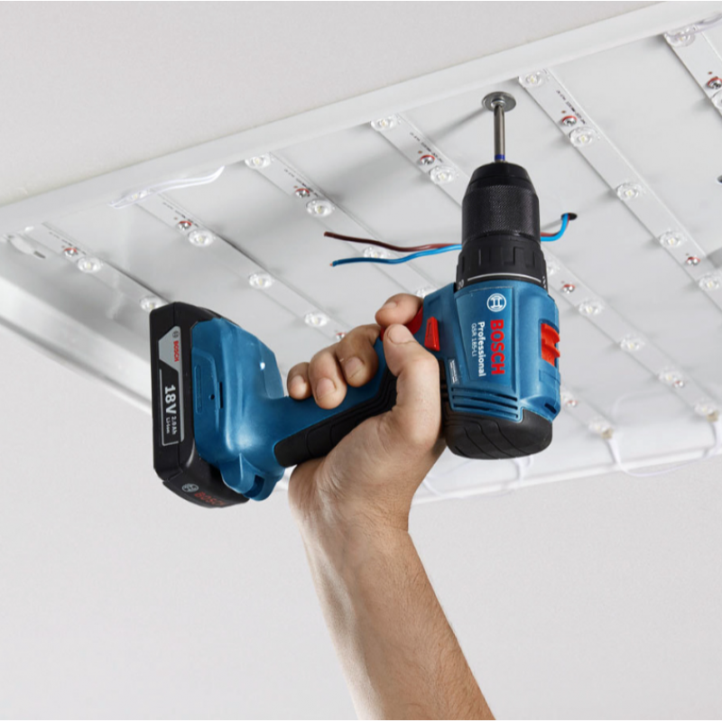 Акумулаторен винтоверт Bosch с безчетков двигател без батерия и зарядно, 18 V, 50 Nm, 1.5-13 мм, GSR 185-Li - Акумулаторни винтоверти