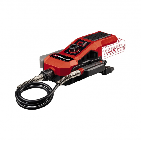 Акумулаторен прав шлайф Einhell TE-MT 18/34 Li Solo, 4419360, 18 V, с 55 бр. аксесоари, без батерия и зарядно