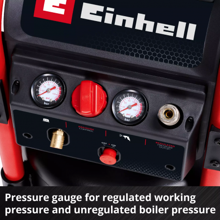 Безшумен въздушен компресор Einhell TE-AC 240/24 Silent, 10 bar, 24 л, 4010452