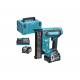 Такер Makita акумулаторен за гвоздеи с 2 батерии и зарядно, 40 V, 2 Ah, 18GA, 15-40 мм, FN001GA201 - Акумулаторни такери за пирони