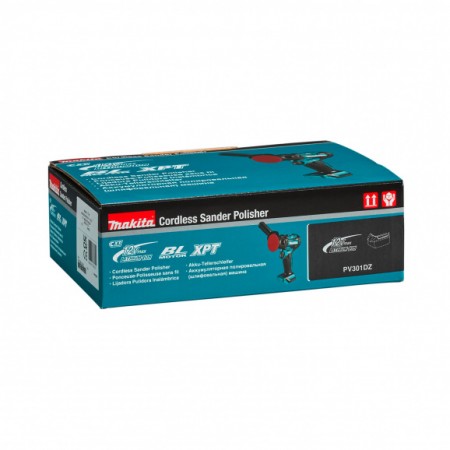 Акумулаторна безчеткова полирмашина Makita PV301DZ, CXT, 12 V, 80/50 мм, без батерия и зарядно