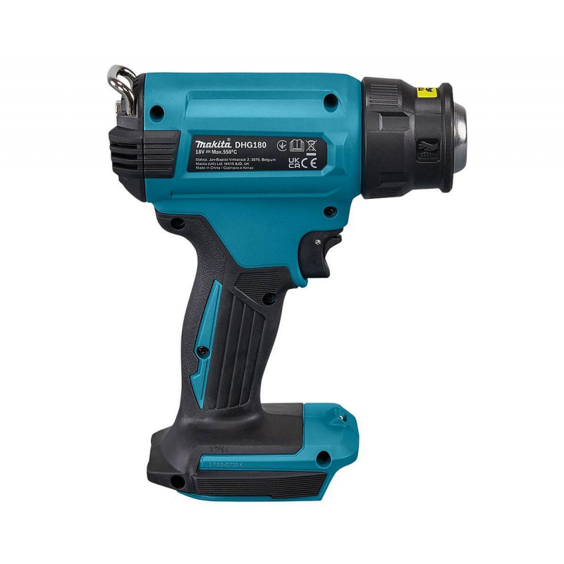 Акумулаторен пистолет за горещ въздух Makita DHG180ZK, LXT, 18 V, 200 л/мин, с куфар - Акумулаторни пистолети за топъл въздух
