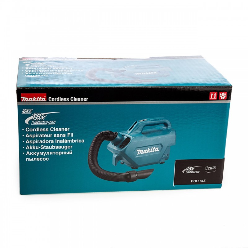 Акумулаторна прахосмукачка Makita DCL184Z, 38 W, 18 V, 1.4 м2/мин, без батерия и зарядно - Национална промоция Makita