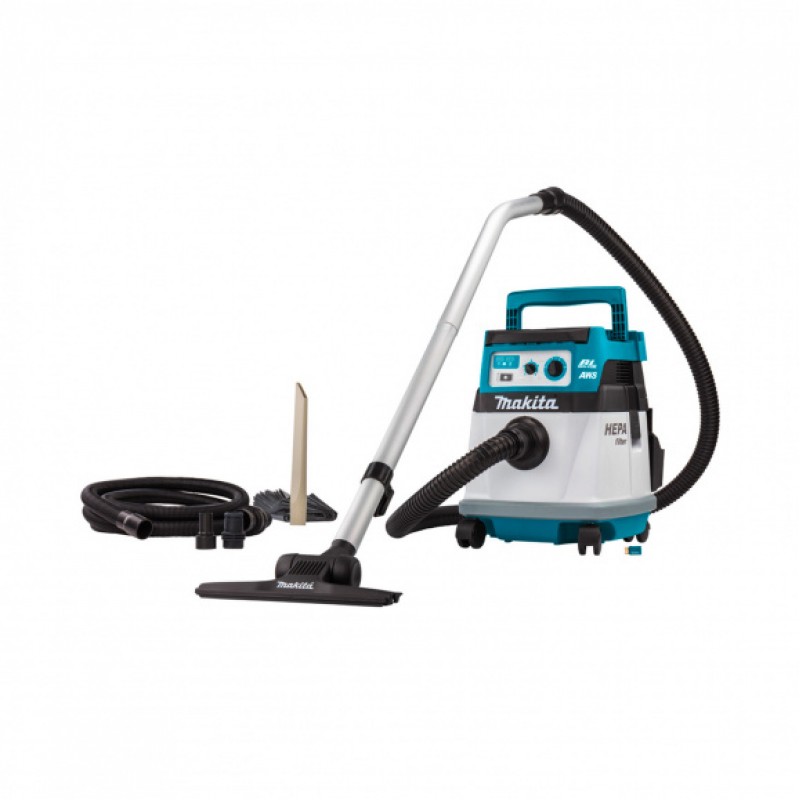 Акумулаторна прахосмукачка Makita DVC157LZX3, 18+18 V, 15 л, 2.4 м2/мин, без батерии и зарядно - Прахосмукачки