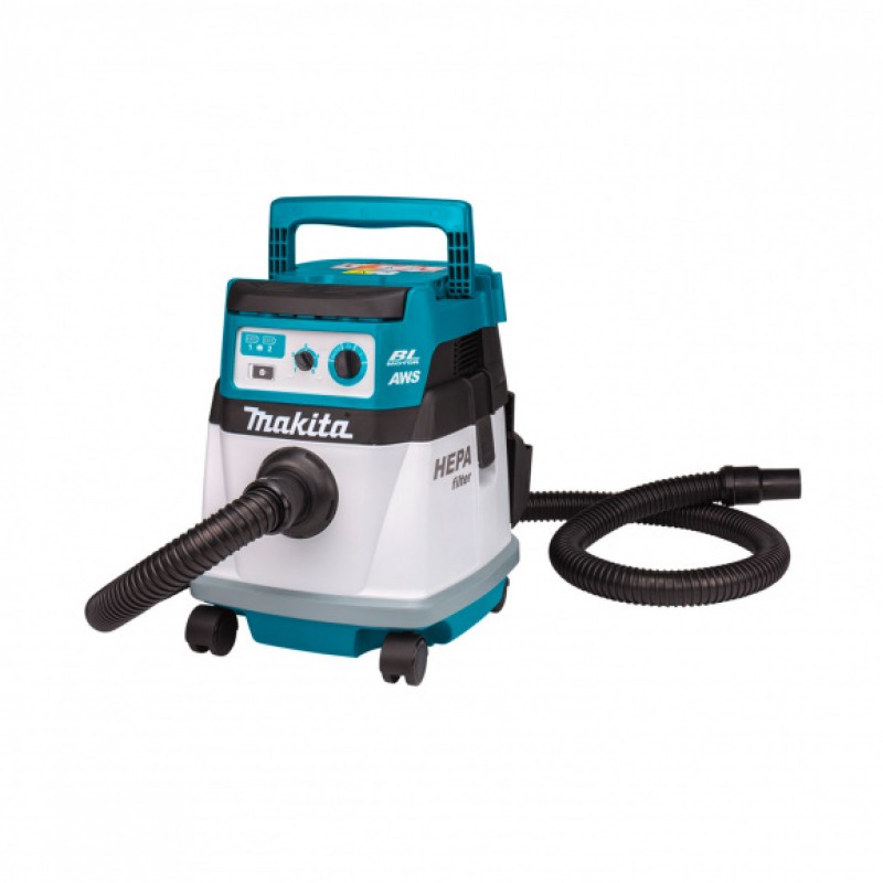 Акумулаторна прахосмукачка Makita DVC157LZX3, 18+18 V, 15 л, 2.4 м2/мин, без батерии и зарядно - Прахосмукачки