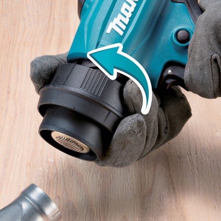 Акумулаторен пистолет за горещ въздух Makita HG001GZ, 40 V XGT, 600°C, без батерия и зарядно