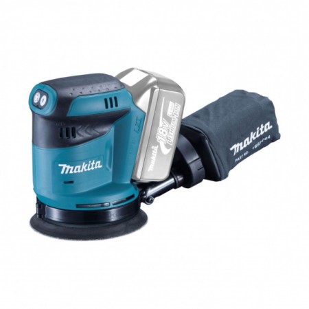 Акумулаторен орбитален шлайф Makita DBO180Z, 18 V, 7000-11 000 об./мин, ф 125 мм, без батерия и зарядно