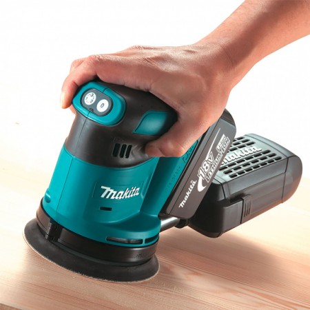 Акумулаторен орбитален шлайф Makita DBO180Z, 18 V, 7000-11 000 об./мин, ф 125 мм, без батерия и зарядно