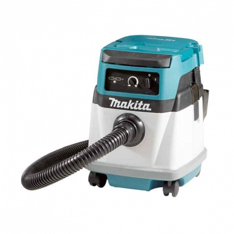 Акумулаторна хибридна прахосмукачка за сухо и мокро почистване Makita DVC150LZ, 18+18 V, 3.6 м³/мин, 15 л, без батерия и зарядно - Национална промоция Makita