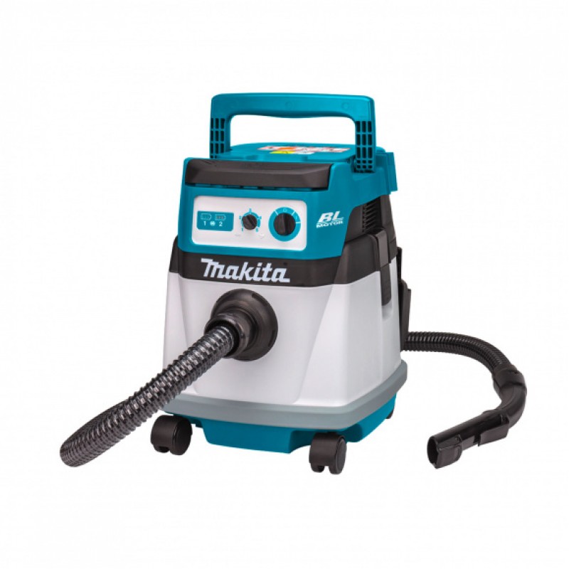 Акумулаторна прахосмукачка за сухо и мокро почистване Makita DVC155LZ, 18+18 V, 2.1 м³/мин, 15 л, без батерия и зарядно - Национална промоция Makita