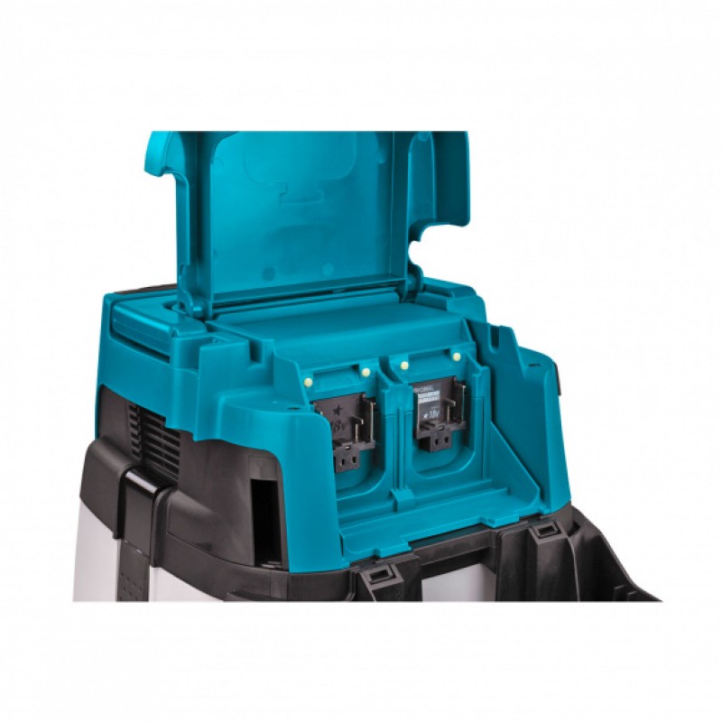 Акумулаторна прахосмукачка за сухо и мокро почистване Makita DVC155LZ, 18+18 V, 2.1 м³/мин, 15 л, без батерия и зарядно - Национална промоция Makita