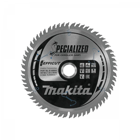 Циркулярен диск за дърво Makita B-69864, 165x20x1.85 мм, 60T