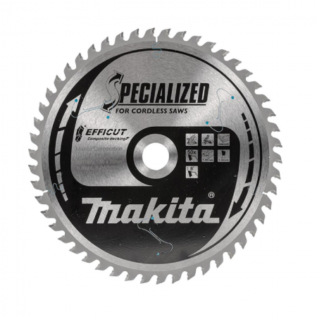 Циркулярен диск Makita Efficut E-12186, 190x20x1.85 мм, 50T