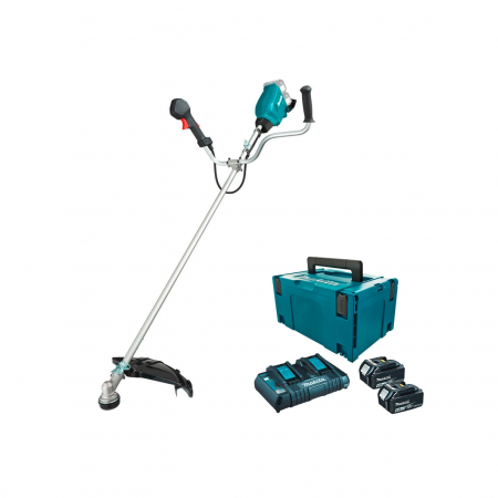 Акумулаторен тример Makita DUR369AZ с комплект батерии и зарядно Makita 198077-8, LXT