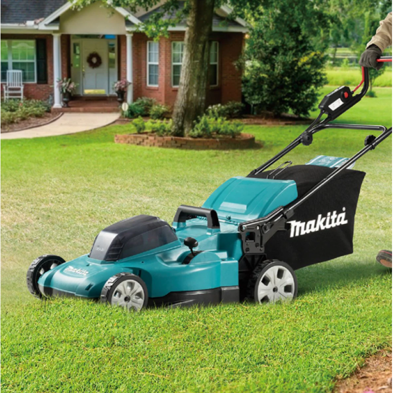 Акумулаторна косачка Makita DLM538Z, LXT, 18+18 V, 530 мм, 800 м², без батерии и зарядно - Пролетни промоции
