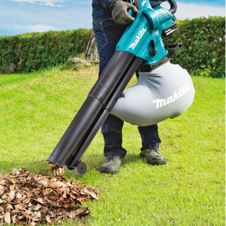 Акумулаторен листосъбирач Makita DUB187T001, LXT, 3 в 1, 18 V, 5 Ah, 60 м/сек, 25 л, с батерия и зарядно