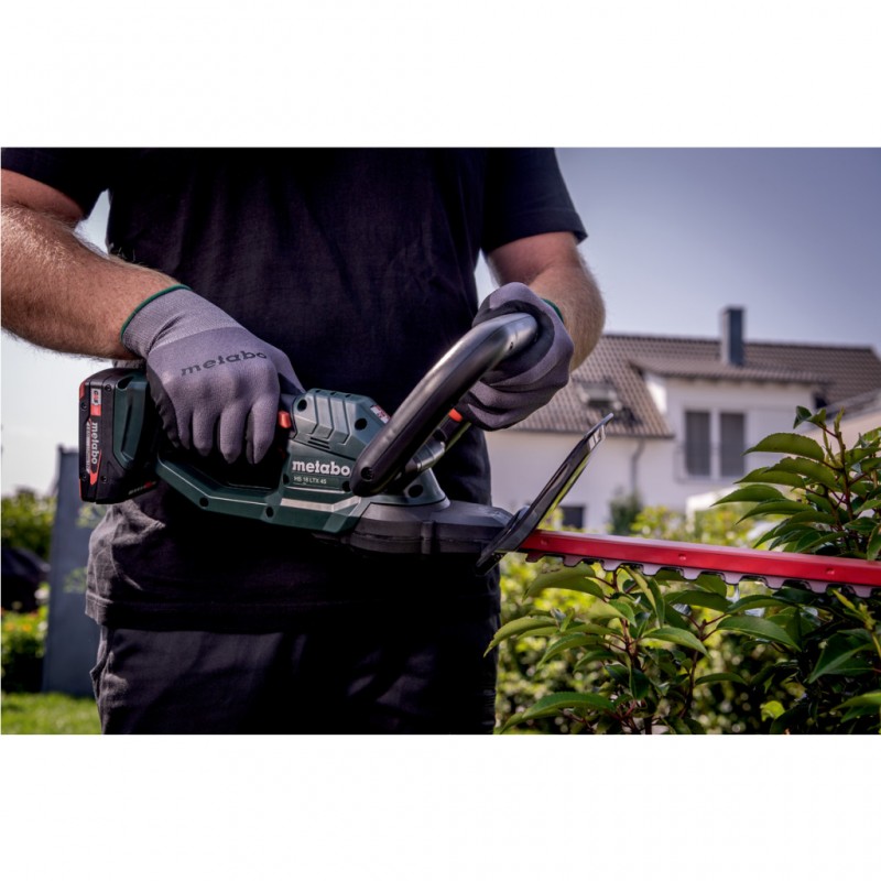 Акумулаторен храсторез METABO HS 18, 601718500, 18 V, 55 см, с батерия 2х2 Ah и зарядно SC 30 - Акумулаторни храсторези