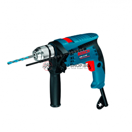 Ударна бормашина Bosch GSB 13 RE, 600W, бързостягащ патронник (0601217100)