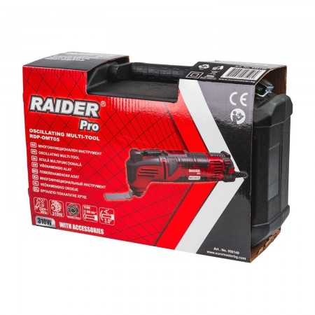 Електрически многофункционален инструмент Raider RDP-OMT05, Quick, 310 W, 3°, с куфар и аксесоари, 050140