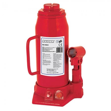 Хидравличен крик RAIDER RD-HB02, 300101, тип бутилка, 2 т