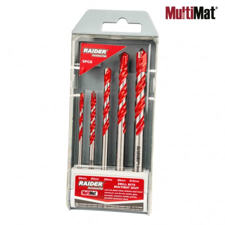 Комплект мултифункционални свредла Raider MultiMat 2Cut, 5 бр., Ø4/5/6/8/10 mm, 159929