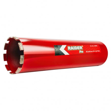 Диамантена боркорона за бетон Raider Pro RDP, Ø 112 x 450 mm, 9T, 1.1/4" UNC, 154878