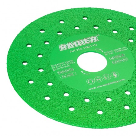 Диамантен диск за стъкло Raider RD-G02, 125x22.23 mm, 162119