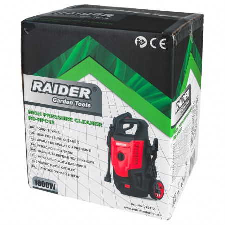 Водоструйка 1800W 15MPa 7 литра/минута RD-HPC12 Raider, 072112