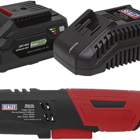 Акумулаторна тресчотка Sealey CP20VRWKIT1, 20 V, 60 Nm, 3/8″