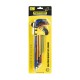 Комплект цветни шестограми Topmaster, 1.5-10 мм, 25°, 9 бр, 390173 - Г-образни ключове