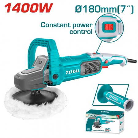 Електрическа полираща машина TOTAL, 1400 W, Ø 180 mm, 600-3200 об./мин, TL IND TP11418026