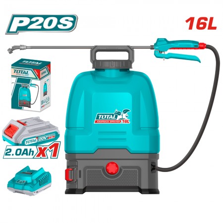 Акумулаторна пръскачка TOTAL, 20 V, 16 L, 1 x 2 Ah, TL TSPLI20162E